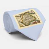 Cravate Devon (Devonshire) Comté Angleterre Carte des Anti (Roulé)
