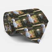 Cravate d'Halloween Citrouille, de cimetière, de f (Roulé)