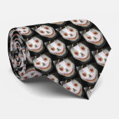 Cravate d'Halloween crâne Ghoost (Roulé)