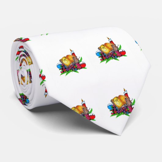 Cravate d'histoire de Noël (Roulé)