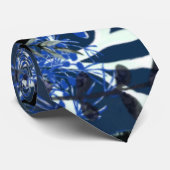 Cravate d'hiver bleu marine blanc (Roulé)