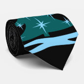 Cravate d'hiver Blue Christmas Tree Festive Cravat (Roulé)