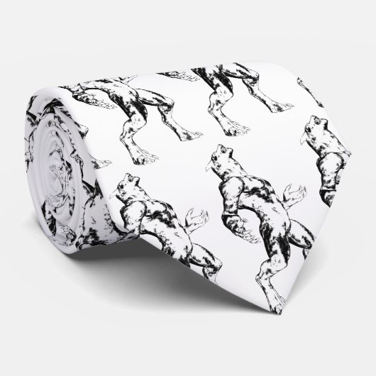 Cravate d'hurlements de loup-garou (Roulé)