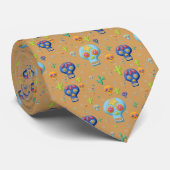 Cravate Dia de los Muertos Calavera (Roulé)