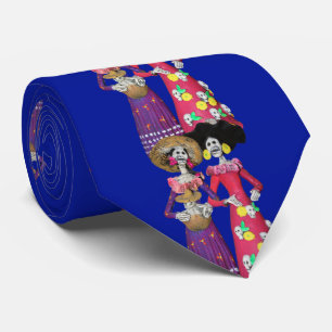 Cravate Dia De Los Muertos Calavera Amies