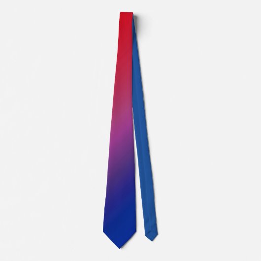 Cravate Diagonal Ombre rouge (Devant)