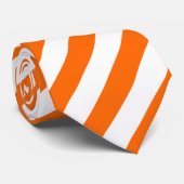 Cravate Diagonal Orange (Roulé)