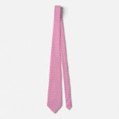 Cravate Diagonal pink and white stripes pattern (Devant)