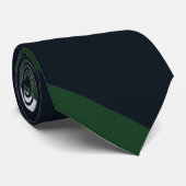 Cravate Diagonal-Rayée de marine, de vert, et (Roulé)