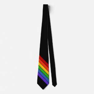 Cravate Diagonale arc-en-ciel