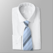 Cravate Diagonale légère de bleu en acier d'OPUS barrée (Attaché)