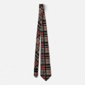 Cravate Diagonale monogramme en rouge profond (Dos)