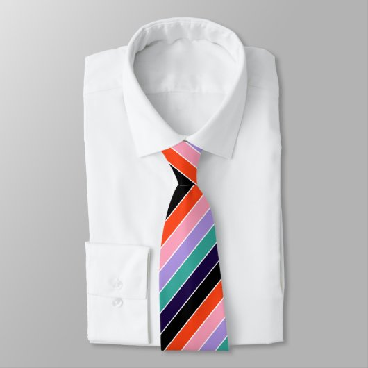Cravate Diagonale multiple Motif moderne (Attaché)