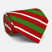 Cravate diagonale rayures de Noël 3 (Roulé)
