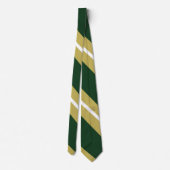 Cravate diagonale verte et or (Dos)