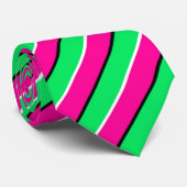 Cravate Diagonale verte pourpre complémentaire d'OPUS (Roulé)