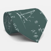 Cravate Diagrammes et formules de physique (Roulé)