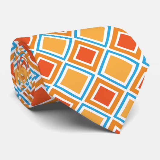 Cravate diamant Abstrait géométrique (Roulé)