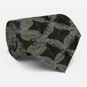 Cravate Diamant, abstrait numérique (Roulé)