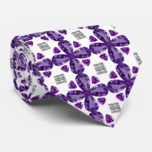 Cravate Diamant de Tanzanie, violet (Roulé)