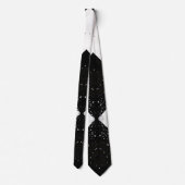 Cravate diamant en noir et blanc (Dos)