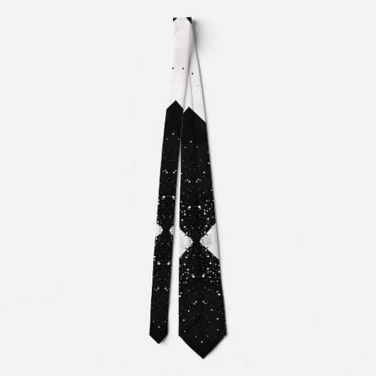 Cravate diamant en noir et blanc (Dos)