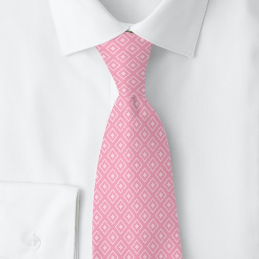Cravate Diamant Encoché Bubblegum