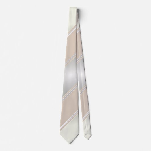 Cravate Diamant et Champagne-Coloré (Devant)