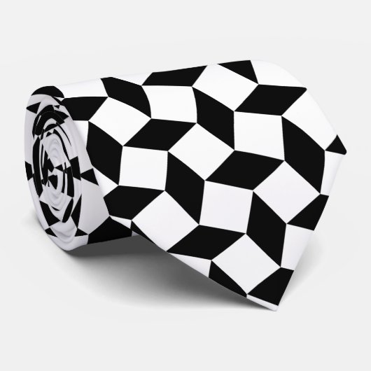 Cravate Diamant noir (Roulé)