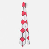 Cravate Diamants Art déco et hexagones (Devant)