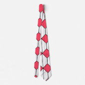 Cravate Diamants Art déco et hexagones (Dos)