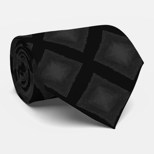 Cravate Diamants de velours (charbon de bois) (Roulé)