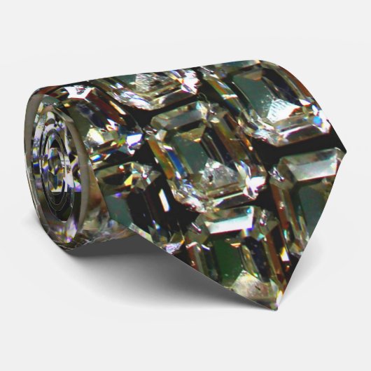 Cravate Diamants, élégantes pierres vintages (Roulé)
