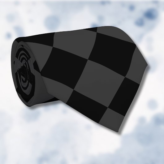 Cravate Diamants noirs et fumés - Élégants et intemporels