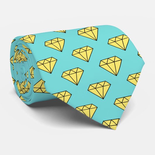 Cravate Diamond Pattern (Roulé)
