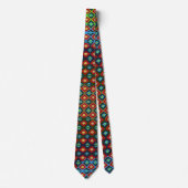 Cravate Diamond Pattern Bold Tribal Festive (Devant)