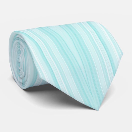 Cravate Diamond Stretch - Aqua (Roulé)