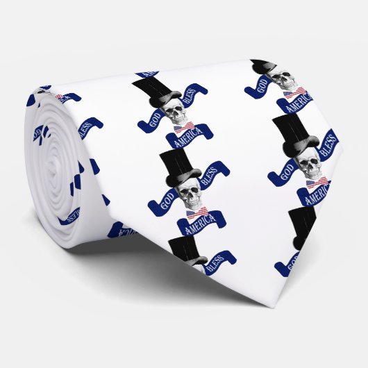 Cravate Dieu bénisse l'Amérique (Roulé)