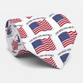 Cravate DIEU BÉNISSE NOTRE FORCE AÉRIENNE avec notre drape (Roulé)