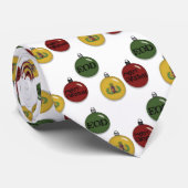 Cravate Différents ornements de Noël d'EOD (Roulé)