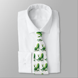 Cravate Dill Pickle with a Cocktail