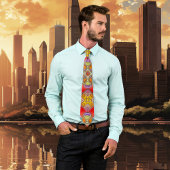 Cravate d'Imaginaire en verre peint coloré