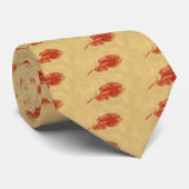 Cravate d'impression de la nature feuille (Roulé)