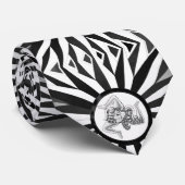 Cravate d'impression de méduse de Siciliano (Roulé)