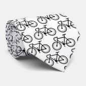 Cravate d'impression de vélo noir et blanc pour cy (Roulé)