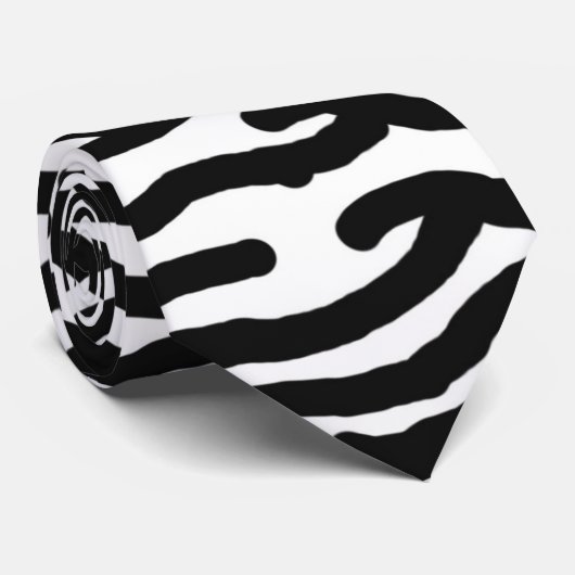 cravate d'impression de zèbre (Roulé)