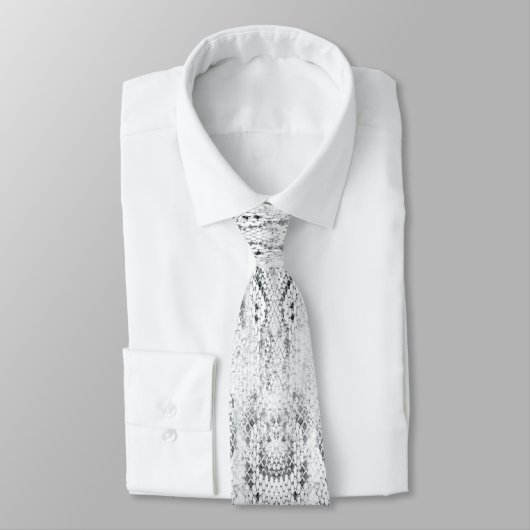 Cravate d'impression en Python blanc (Attaché)