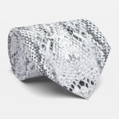 Cravate d'impression en Python blanc (Roulé)