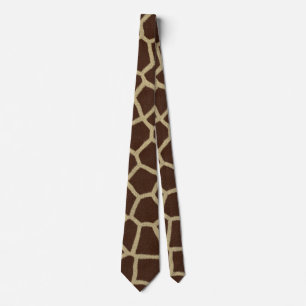 cravate d'impression girafe