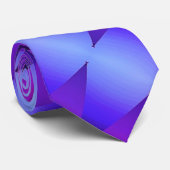 Cravate d'impression graphique bleu (Roulé)
